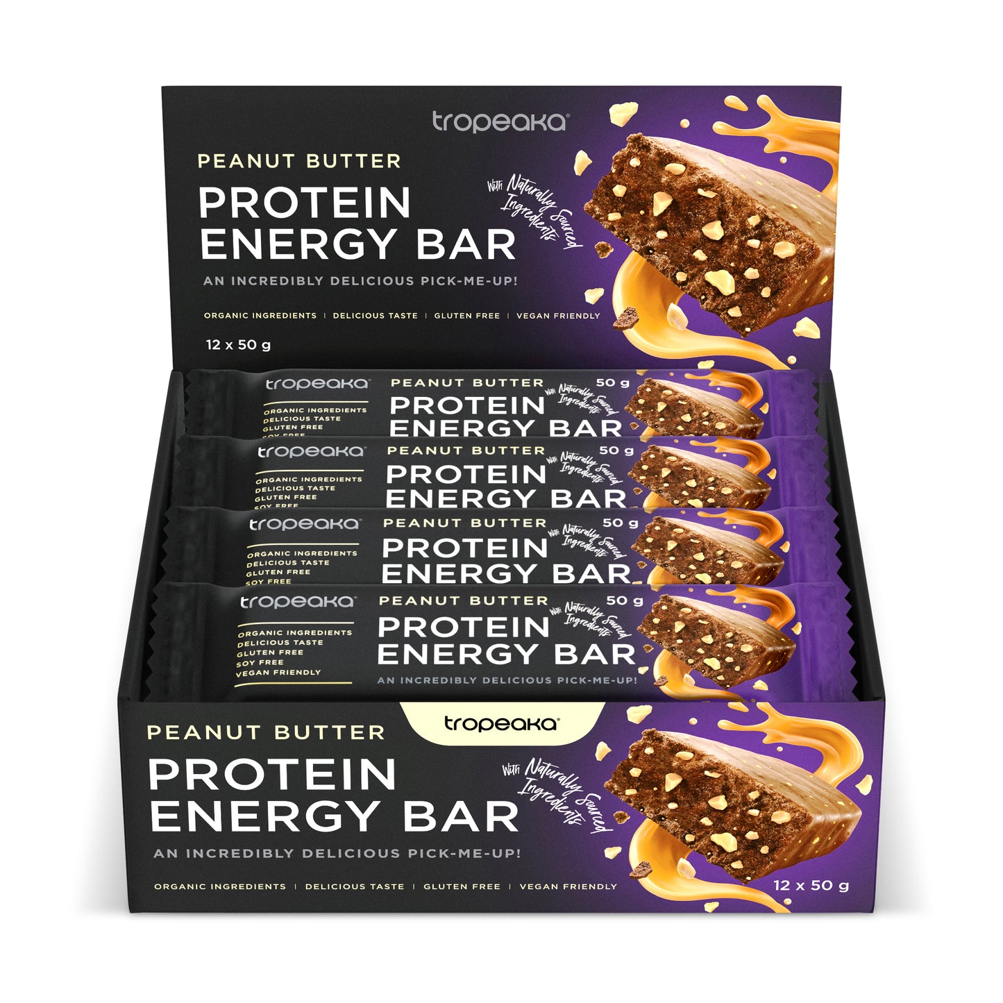 Tropeaka Protein Energy Bar - Peanut Butter